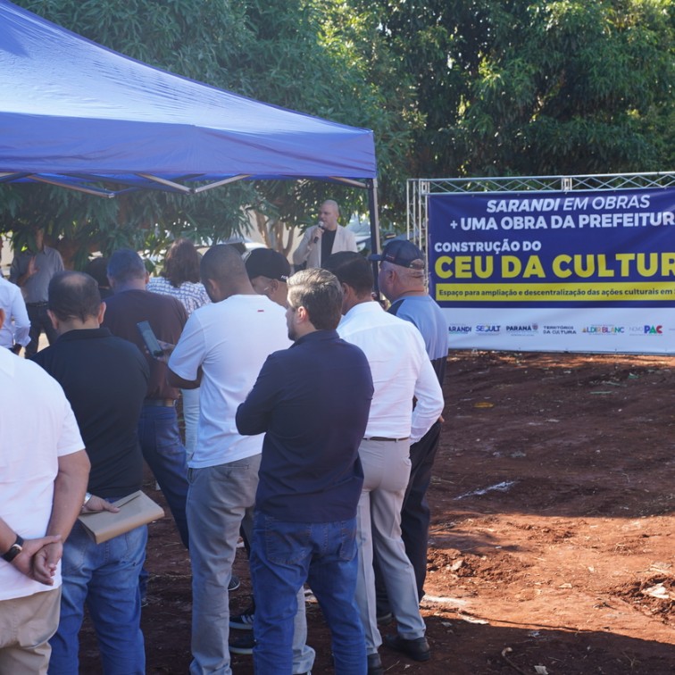 Prefeitura de Sarandi assina Ordem de Serviço para construção do CEU da Cultura no Jardim Ouro Verde IV